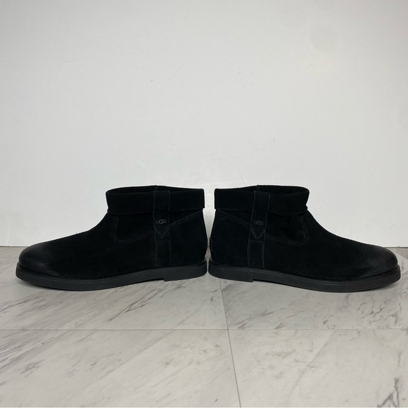 New! UGG Josefene Black Suede Mini Boot 6 - Picture 7 of 14